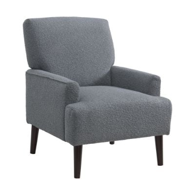 Kiwi Chair in 8077 Boucle Grey - Espresso Angle.jpg
